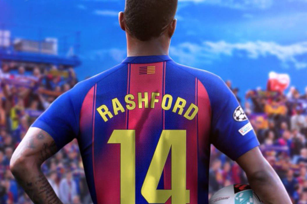 曼联警告巴萨拉什福德绝不降价，最差回归穿14号！为一人标价3000万